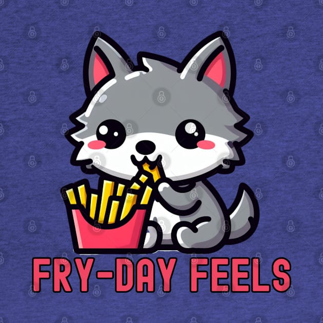 Friday french fries wolf humor by Japanese Fever